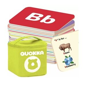 Quokka 120 Learning Flash Cards for Toddlers‎ |ABC,Numbers,Colors,Fruits,Cars,